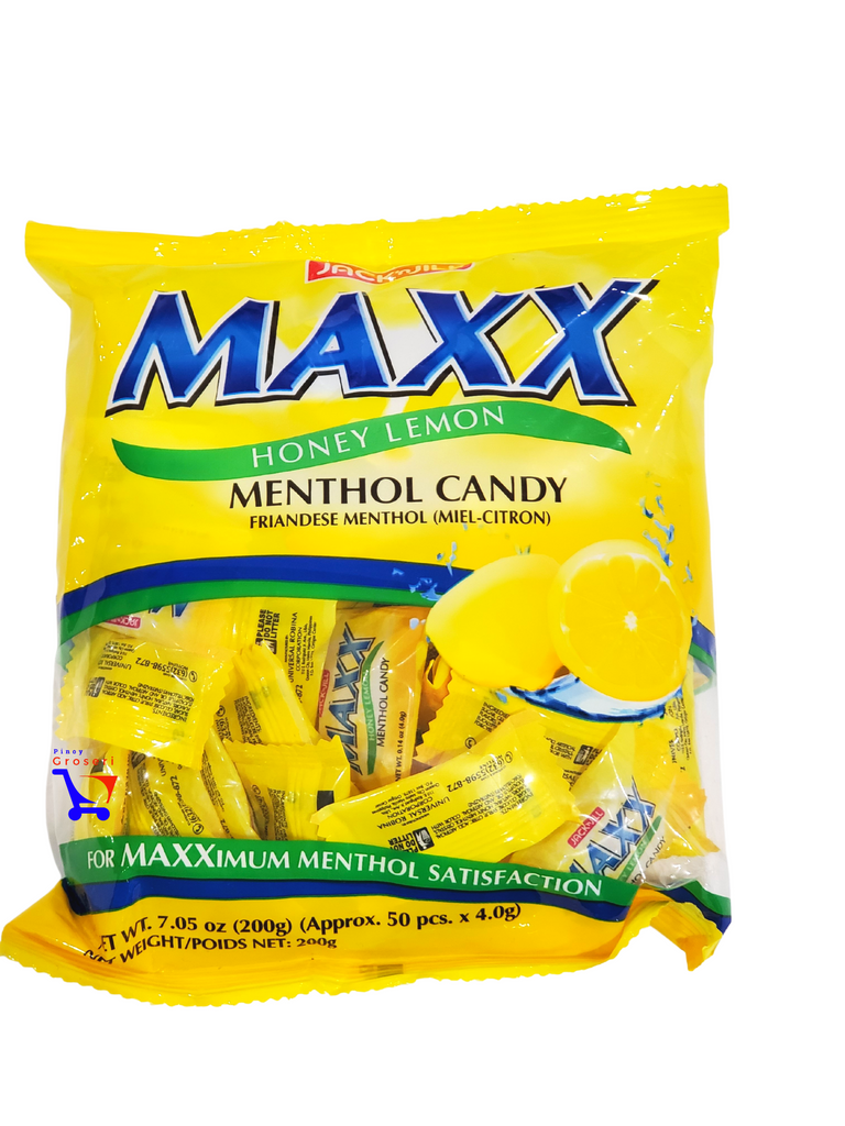 Jack and Jill Maxx HONEY LEMON Menthol Candy 200g YELLOW Pinoy
