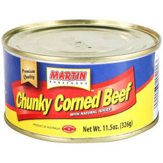 MARTIN Purefoods Chunky Corned Beef 11.5oz (326g)