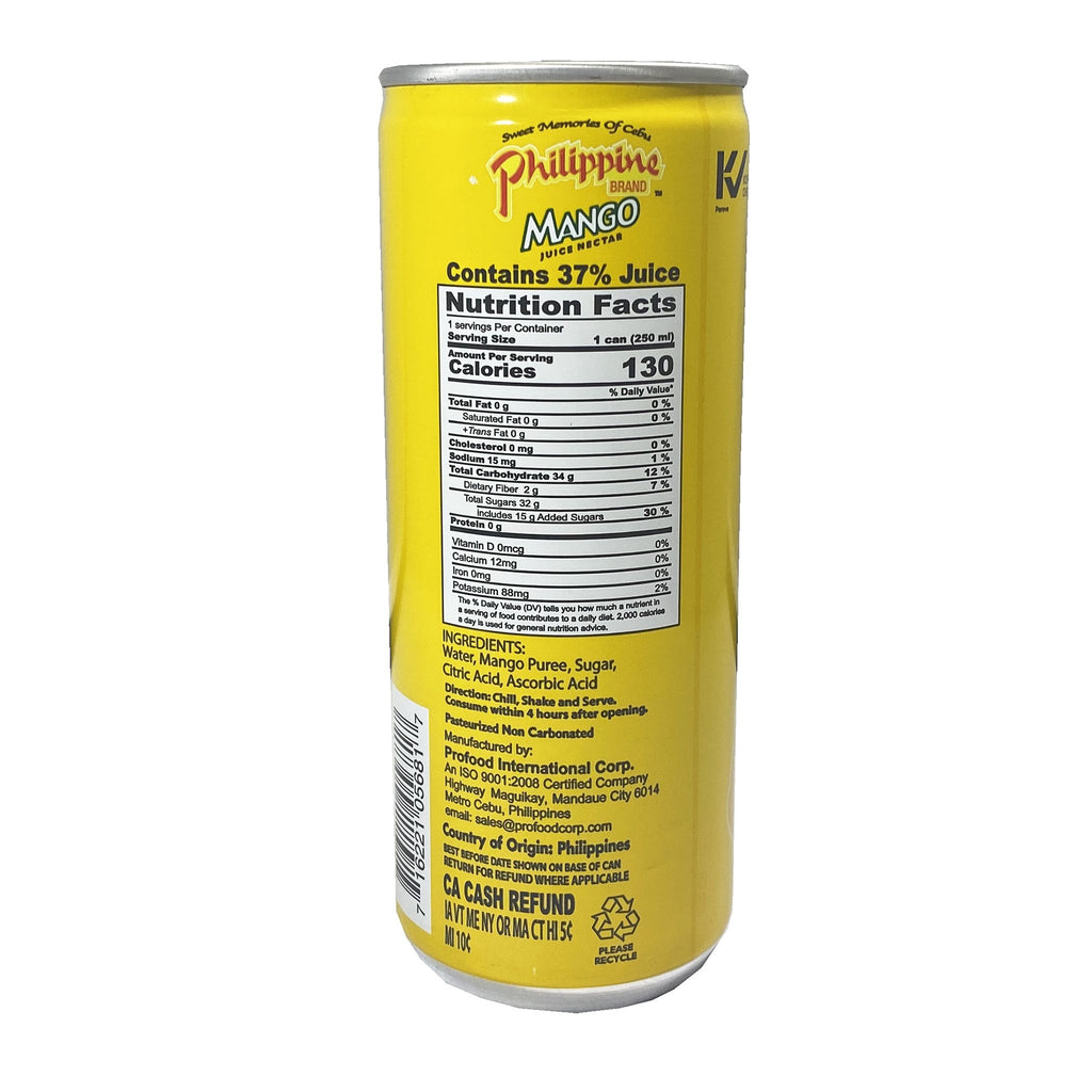 Philippine Brand MANGO Juice 8.4oz (250mL)