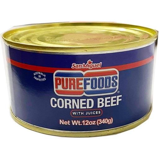 San Miguel Purefoods Corned Beef with Juices (ROUND) 12oz (340g)