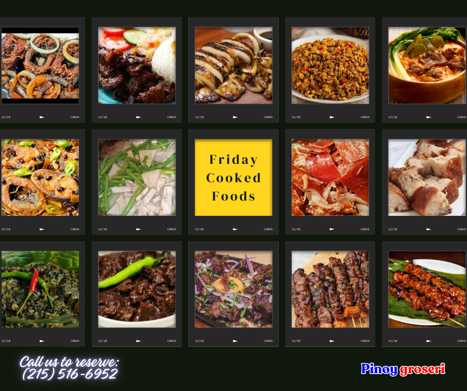 Friday Cooked Foods