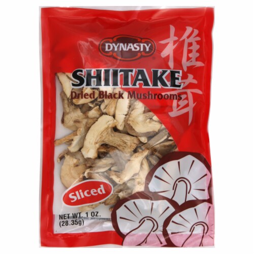 Dynasty Shiitake Dried Black Mushrooms - Sliced 1oz (28.35g)