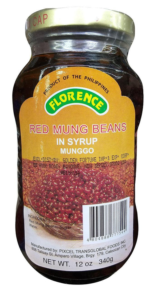 Florence Red Mung Beans In Syrup 12oz (340g)