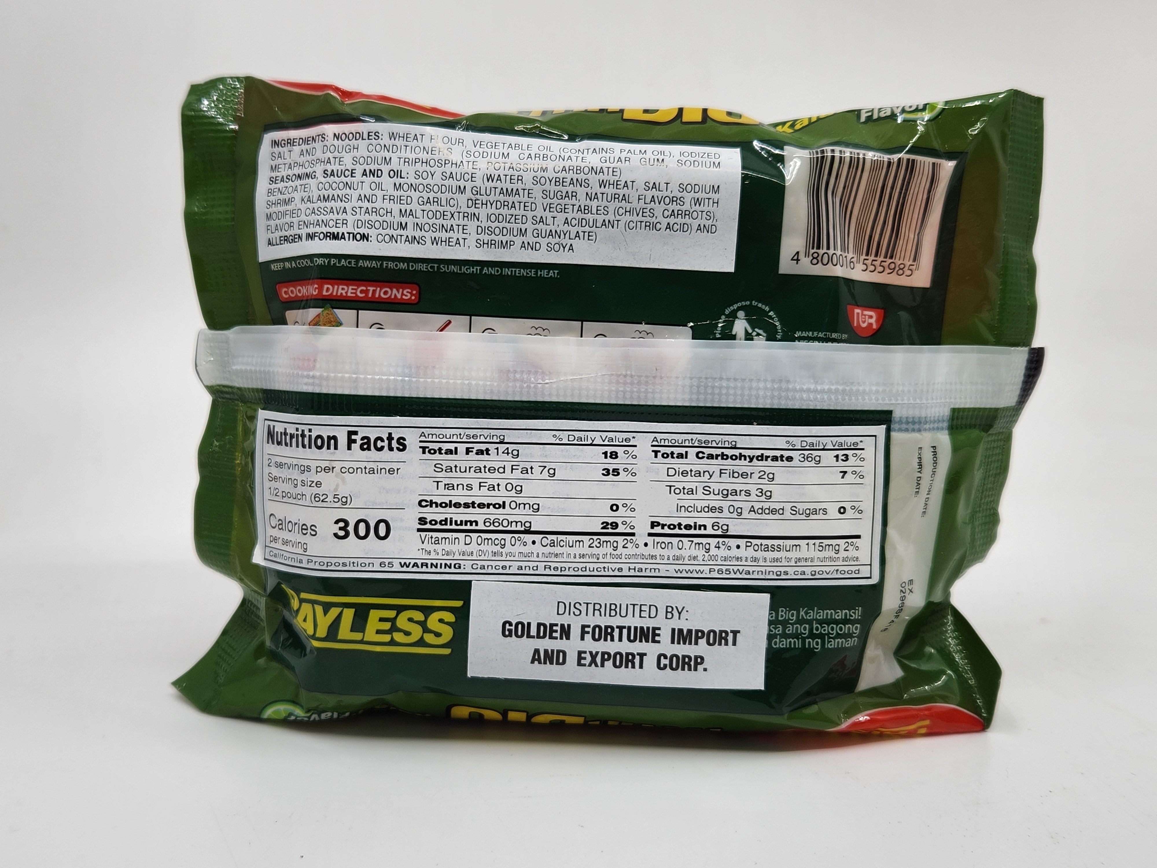 Payless Xtra Big Pancit Canton Kalamansi (125g)