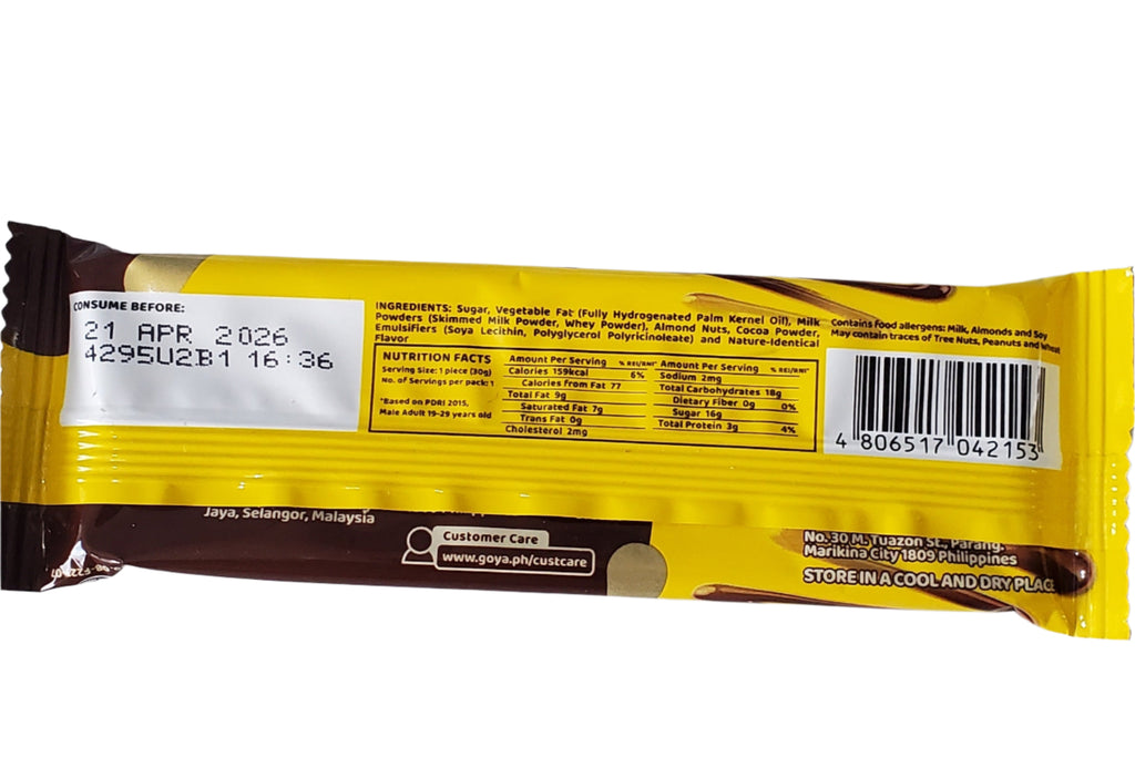 Goya Milk Chocolate with Almonds 30g