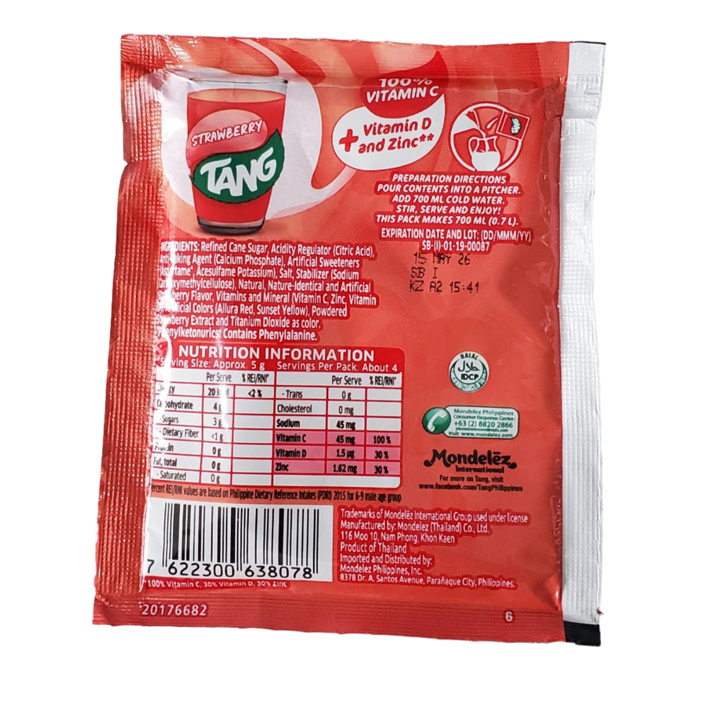 Tang Strawberry Instant Drink Mix 19g