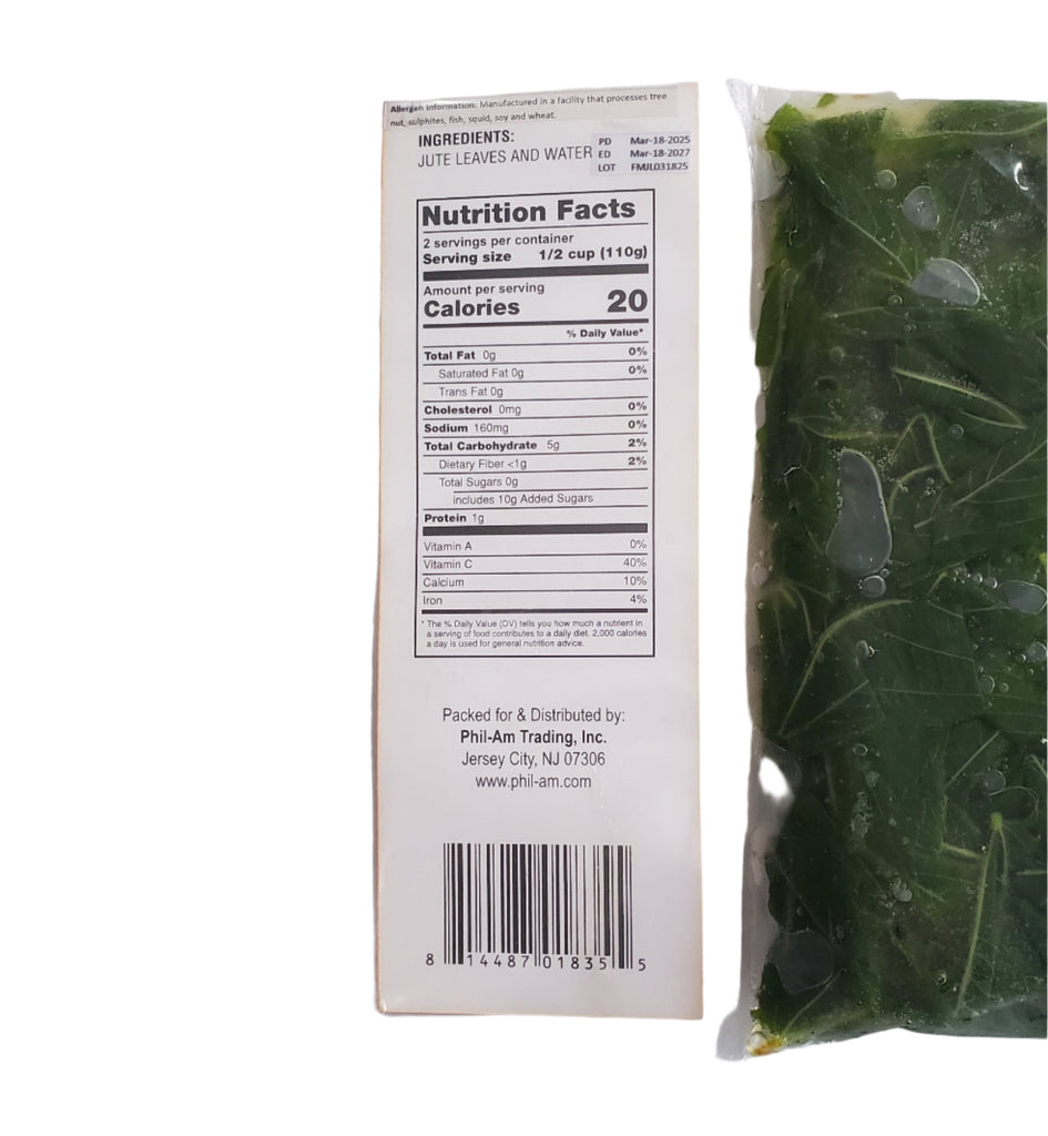Phil-Am Jute Leaves (Saluyot) 8oz
