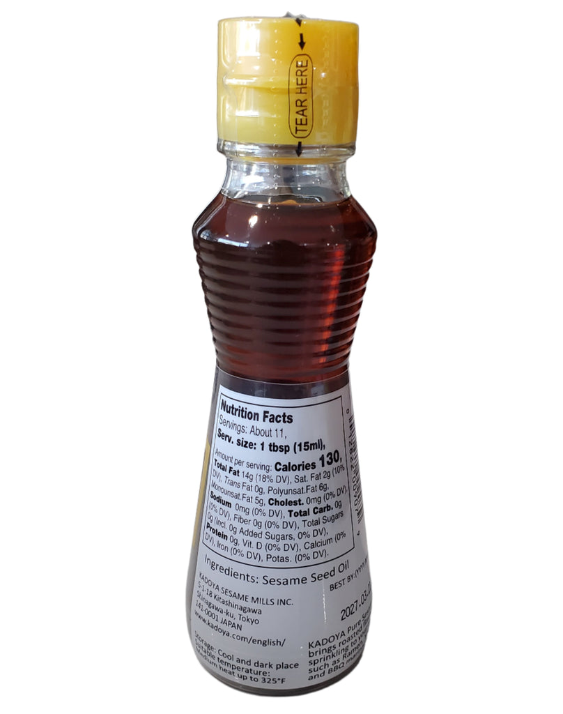 Kadoya Roasted Sesame Oil 5.5 Fl. Oz. (163ml)