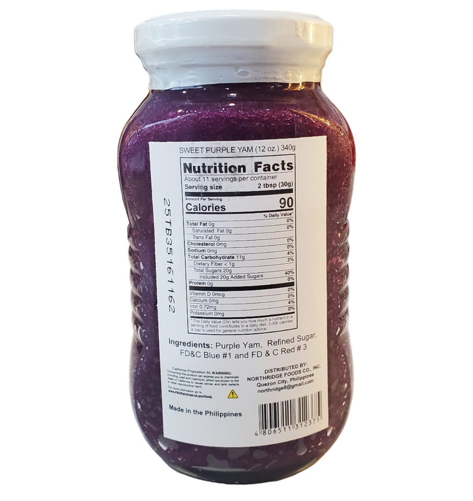 Inday's Best Sweet Purple Yam Jam 12oz (340g)