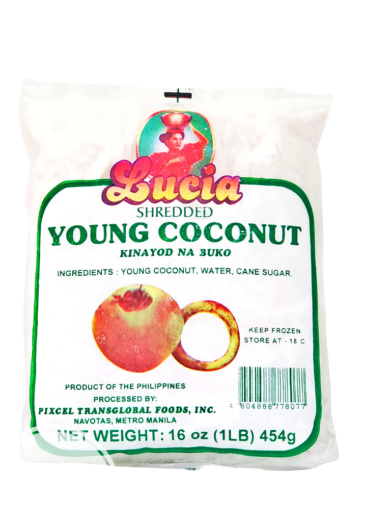 Lucia Frozen Shredded Young Coconut 16oz (1lb)