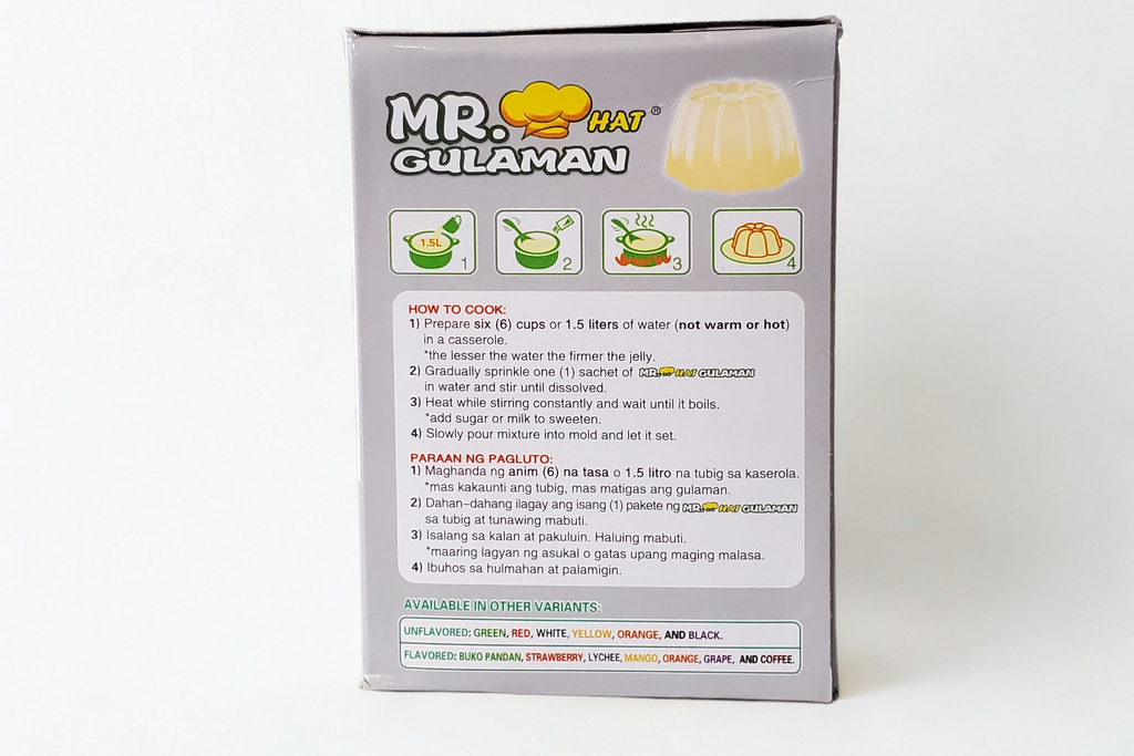 Mr. Hat Gulaman Jelly powder Mix - Clear/White 250g
