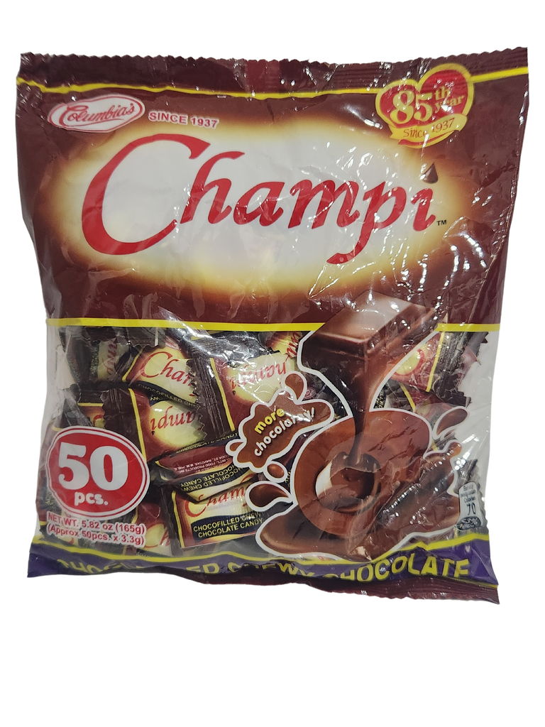 Columbia's Champi Choco-Filled Chewy Chocolate 5.82oz (165g)