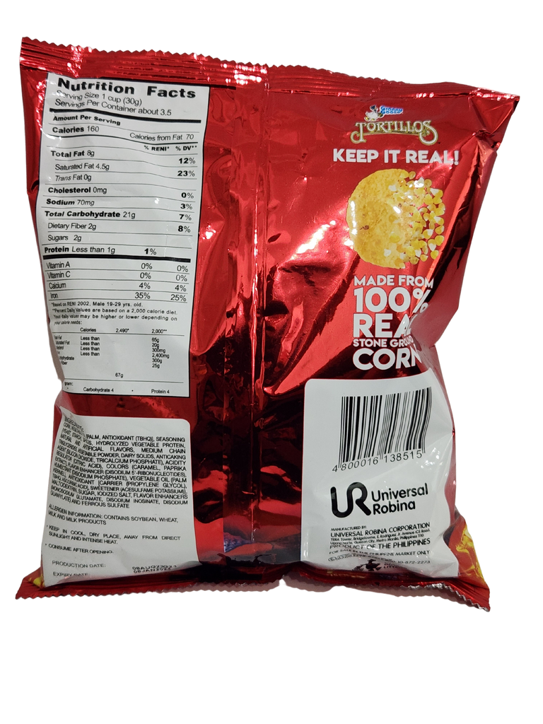 Granny Goose Tortillos BARBEQUE (RED) Flavored Corn Snacks 3.53oz (100g)