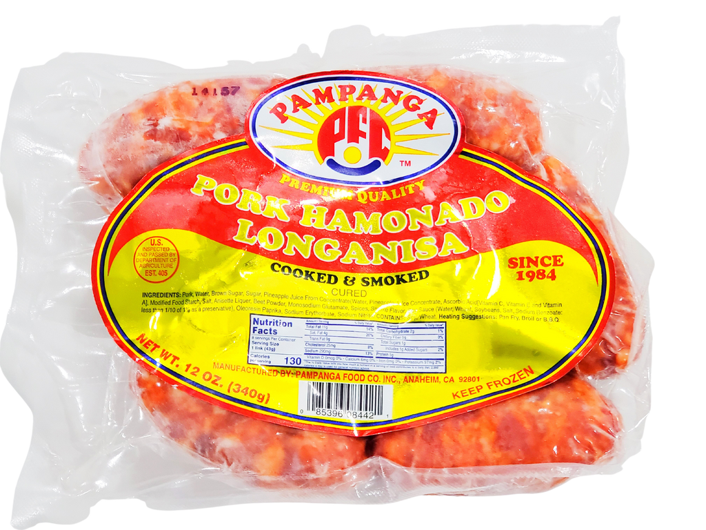 Pampanga Pork Hamonado Longanisa 12oz(340g)