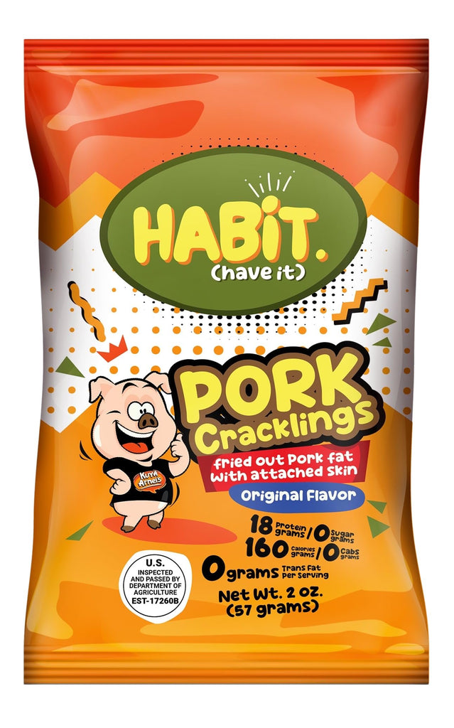 Kuya Arnel's Habit ( Have It) Pork Cracklings 2oz (57g)