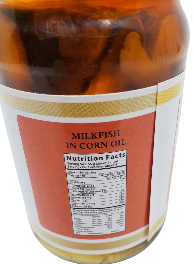 Inday's Best Bangus (Milkfish) in Corn Oil HOT & SPICY 8.11oz (230g)