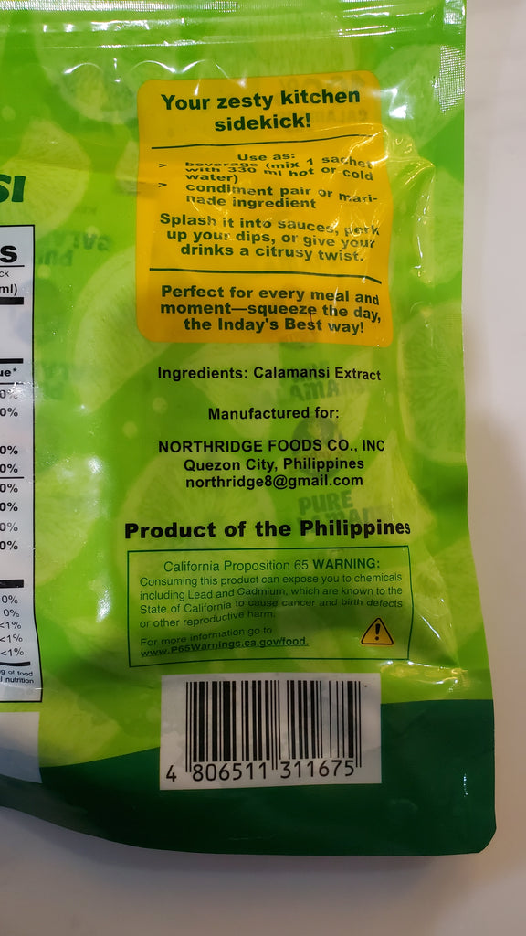 Inday's Best Frozen Pure Calamansi Extract