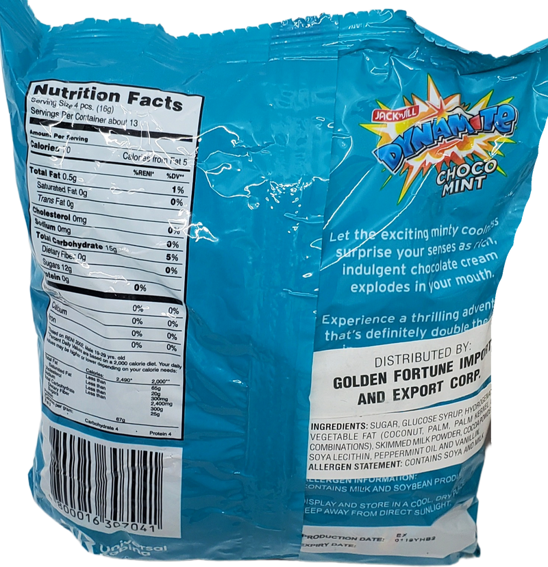 Dynamite Choco Jack and Jill Dynamite Choco Mint Candy 200g - Pinoy Groseri | Pinoy ...