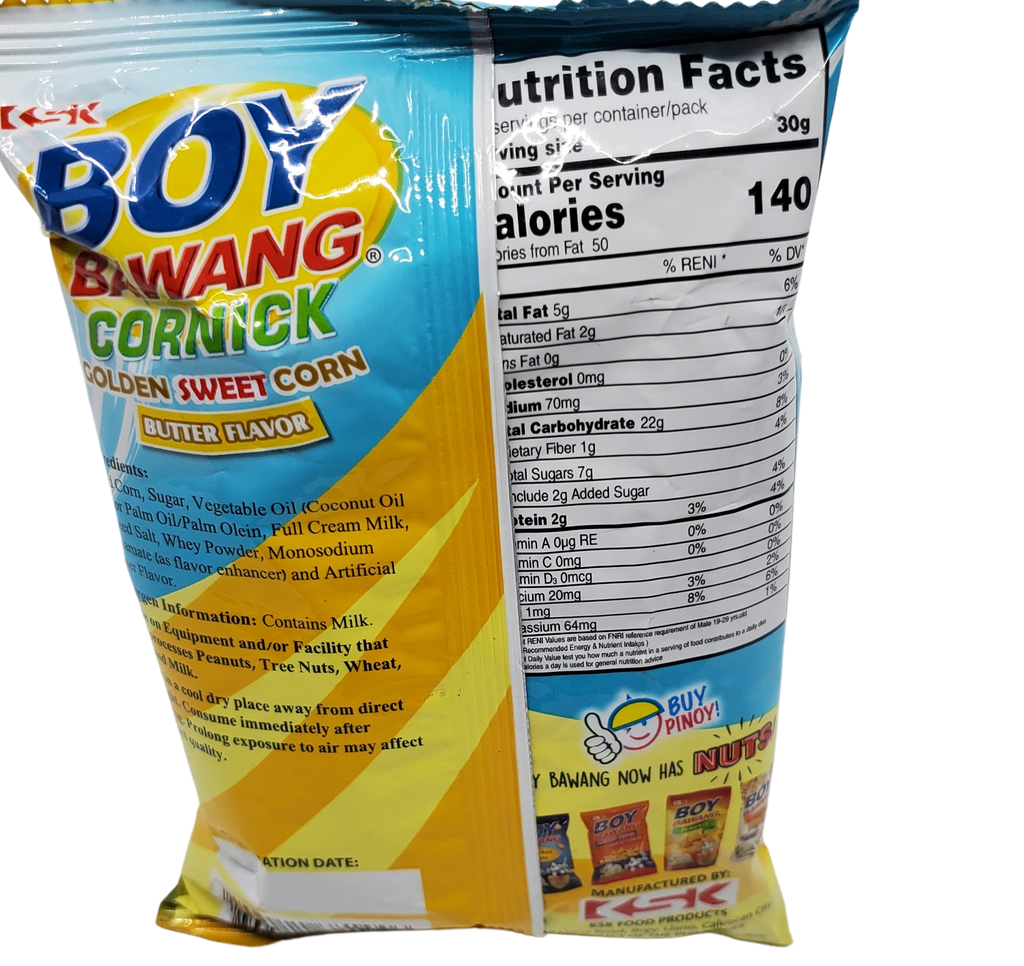 KSK Boy Bawang Golden Sweet Corn Butter Flavor 100g