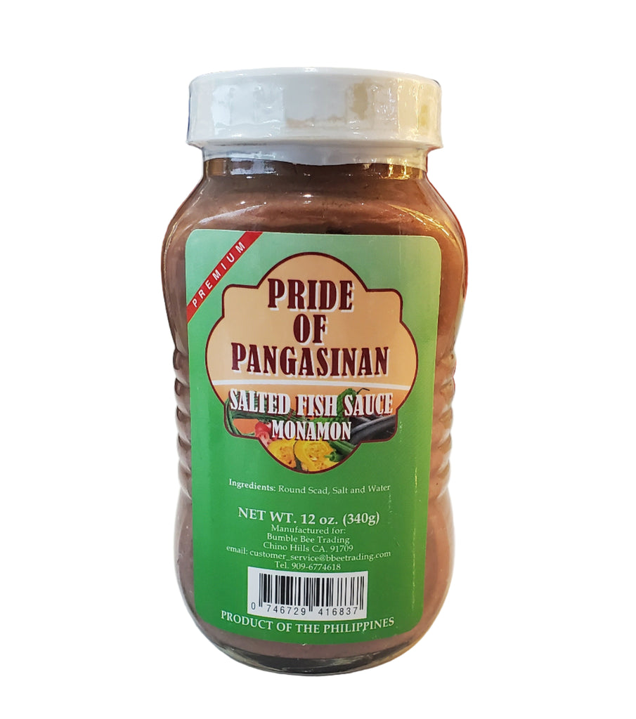 Pride Of Pangasinan Salted Fish Sauce Monamon 12oz (340g)