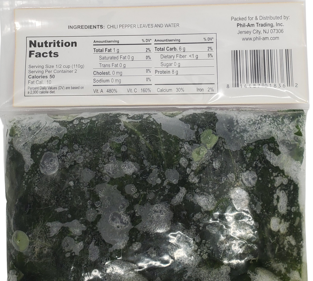 Phil-Am Frozen Chili Pepper Leaves (227g) – Perfect for Tinola & Stews ...