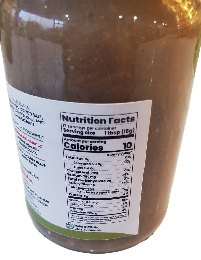 Radin Special Guinamos Salt Fermented Anchovies (Dilis) Chilimansi 250ml (9 Fl. Oz)