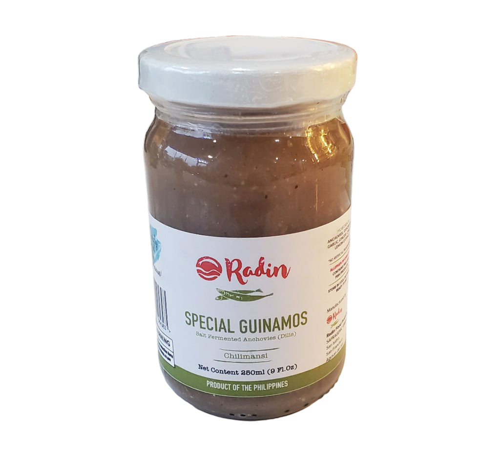 Radin Special Guinamos Salt Fermented Anchovies (Dilis) Chilimansi 250ml (9 Fl. Oz)
