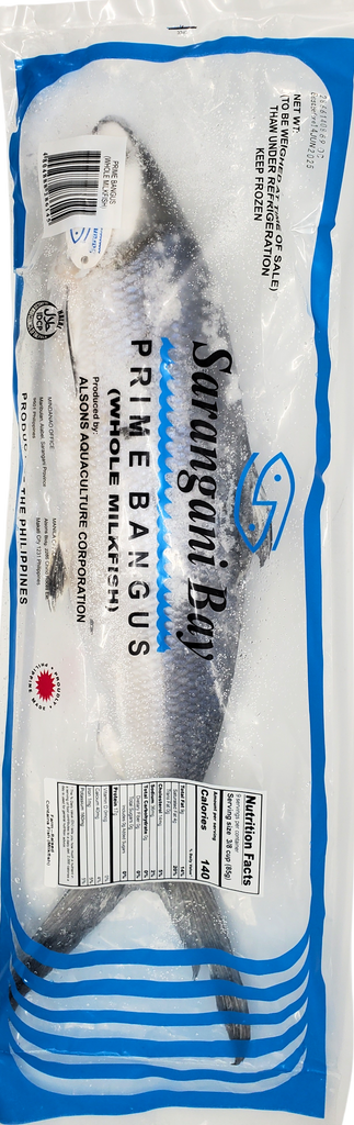 Sarangani FROZEN (PRIME BANGUS) Whole Milkfish