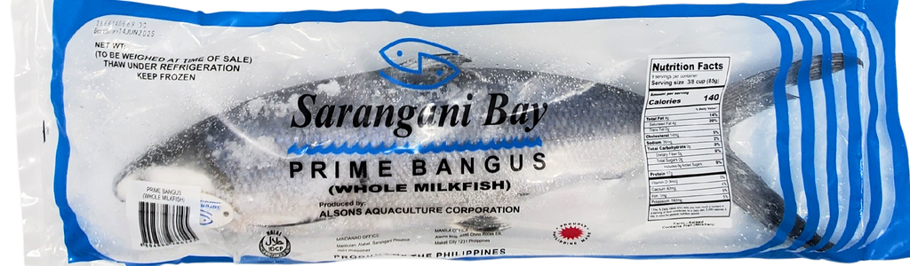 Sarangani FROZEN (PRIME BANGUS) Whole Milkfish