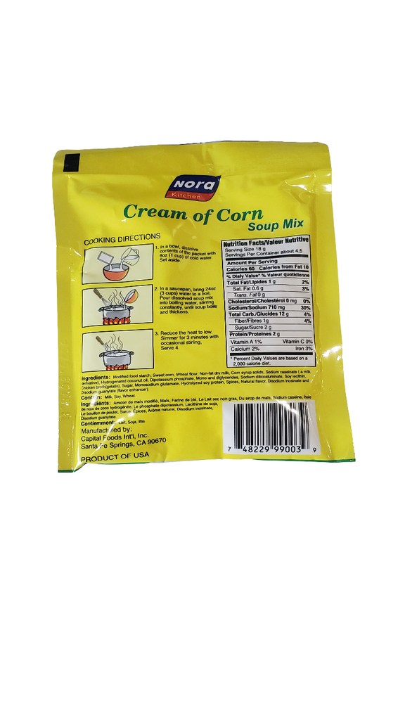 Nora Cream of Corn Soup Mix 2.82oz (80g)