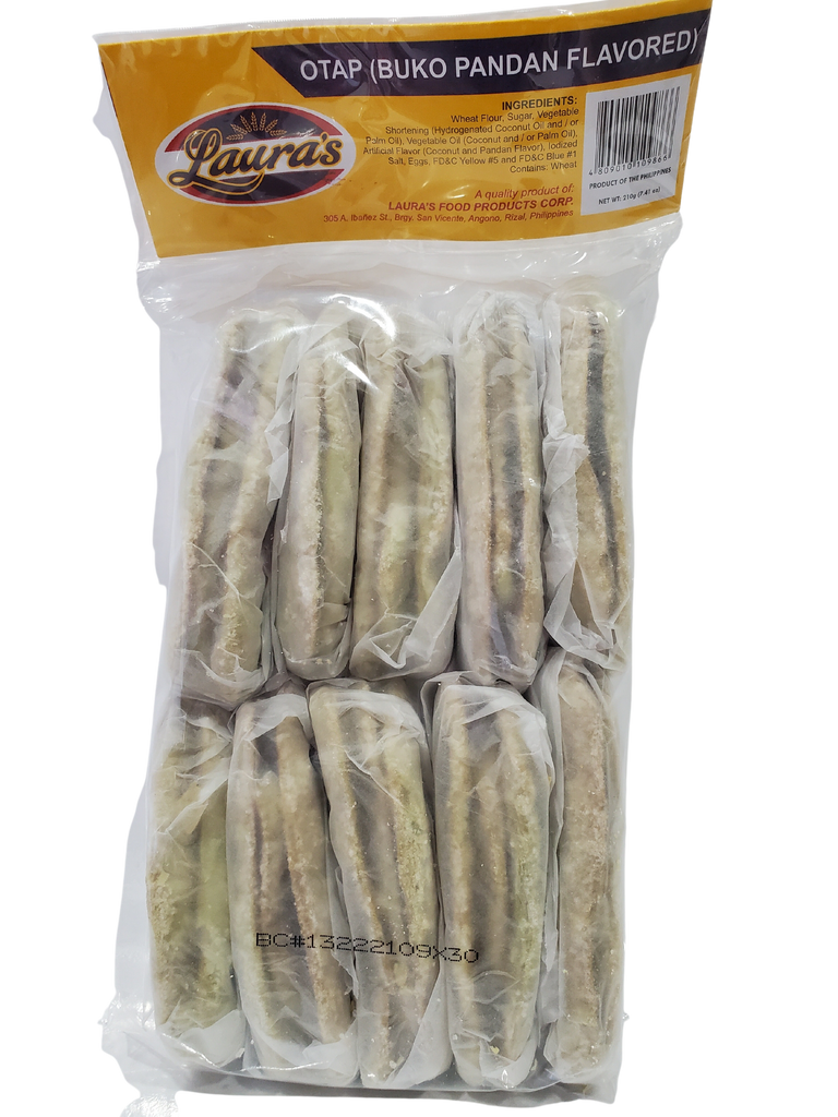 Laura's Otap Buco Pandan 7.41oz – Crispy & Flaky Filipino Pastry ...