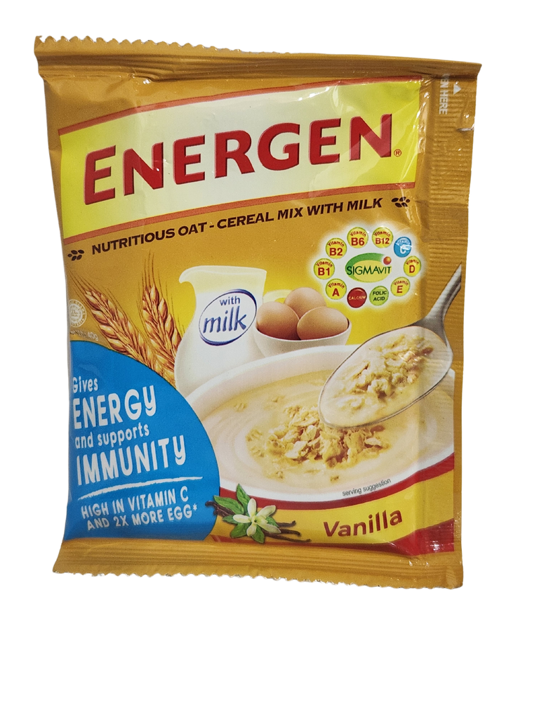 Energen Oat Cereal with Milk VANILLA Flavor 40g