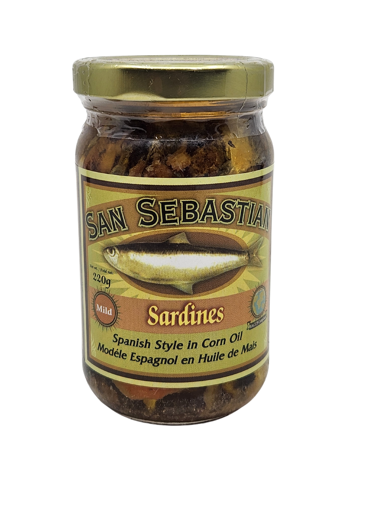 San Sebastian SARDINES Spanish Style in CORN OIL (MILD) 220g