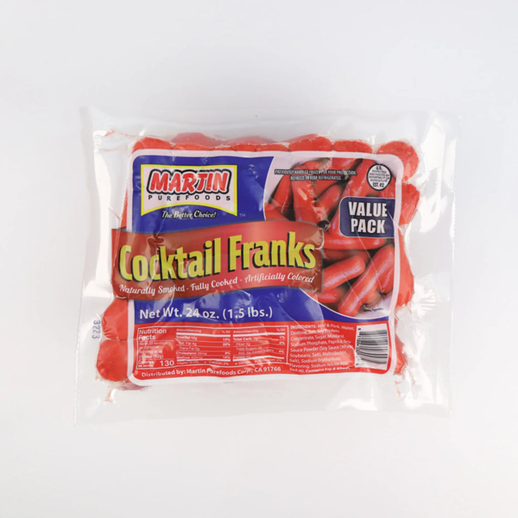 Martin Purefoods Cocktail Franks Value pack 24oz (1.5lbs)