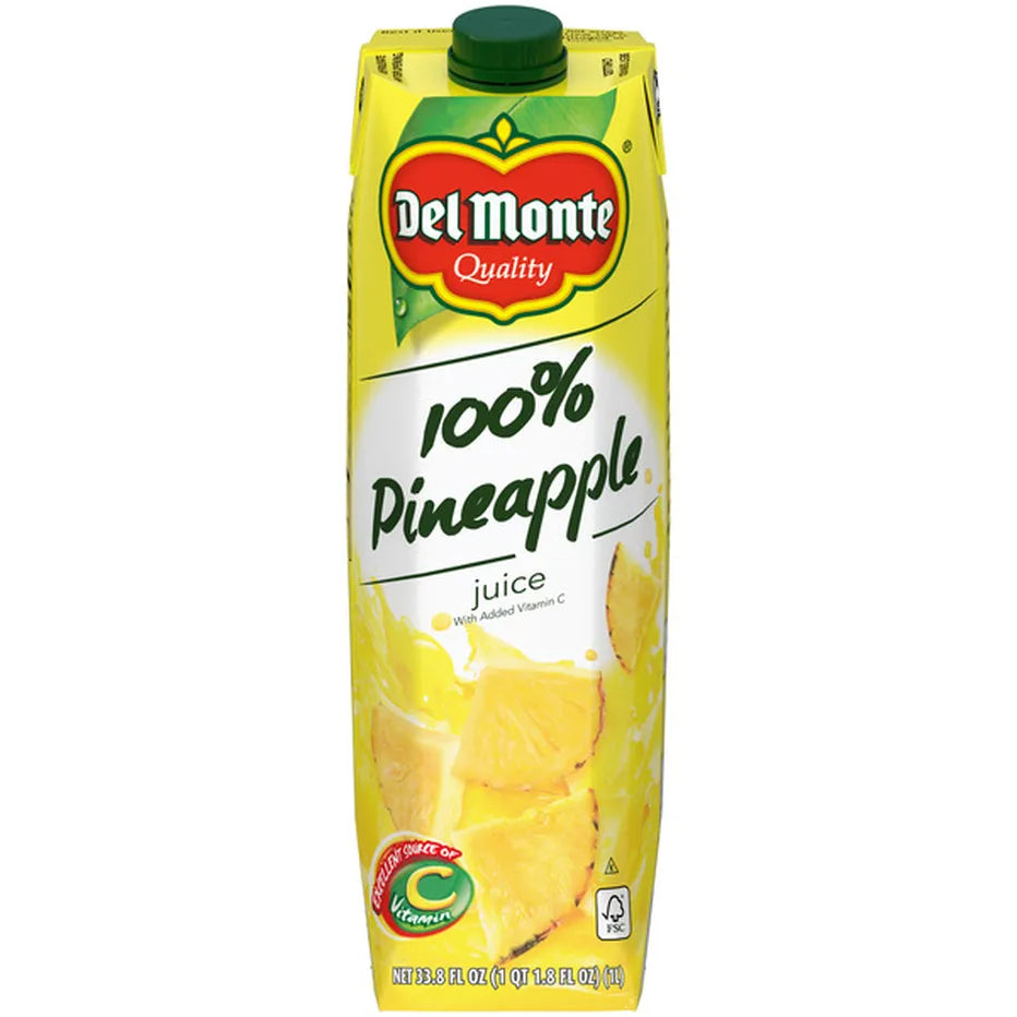 Del Monte 100% Pineapple Juice No Sugar Added, Vitamin C
