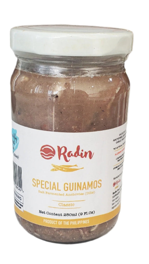 Radin Special Guinamos - Classic Flavor In Brine (Salt Fermented Anchovies) 9 fl. oz.