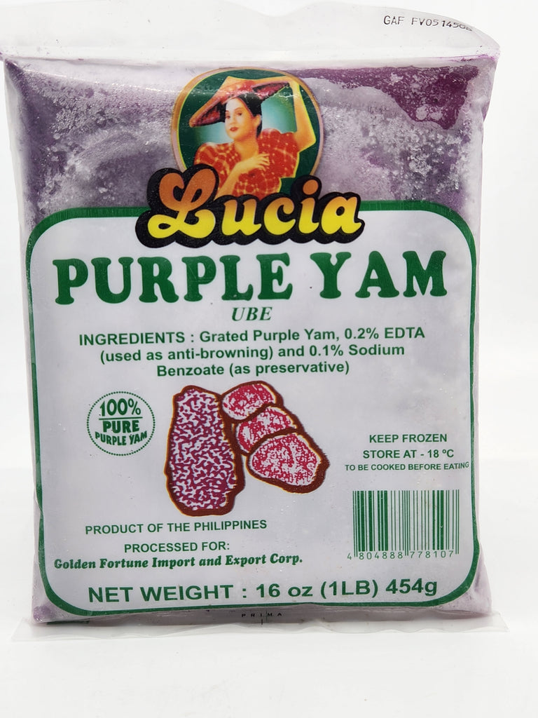 Lucia Frozen Grated Purple Yam (UBE) 16oz (454g)