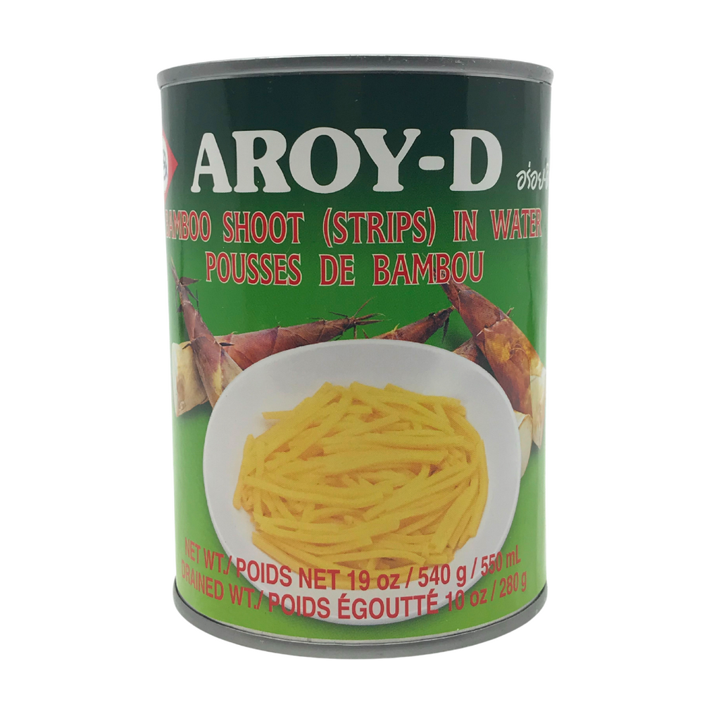 Aroy-D Bamboo Shoot Strips in Water 19oz (540g)