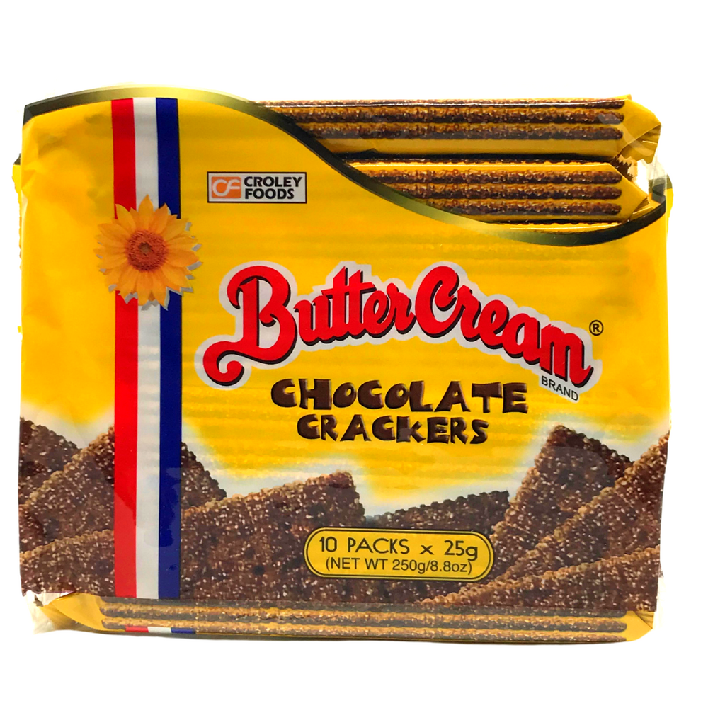 Croley Foods Butter Cream Crackers Chocolate 10x25g Filipino Snack Croley Foods Butter Cream Crackers Chocolate 10x25g Filipino Snack