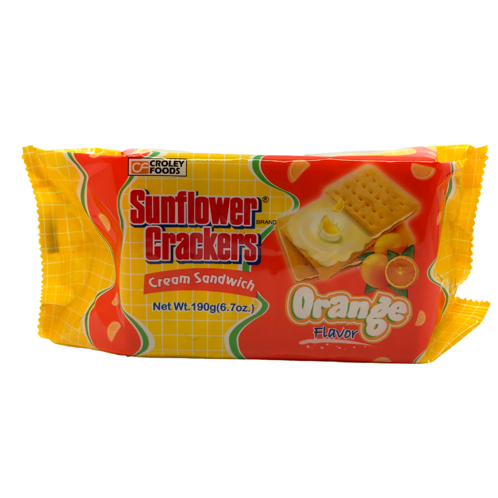 Croley Foods Sunflower Crackers ORANGE FLAVOR POUCH 190 g