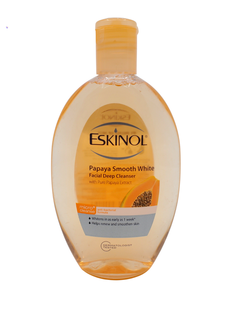 Eskinol Papaya Smooth White Facial Deep Cleanser with Pure Papaya Extract 225ml (7.6fl.oz)