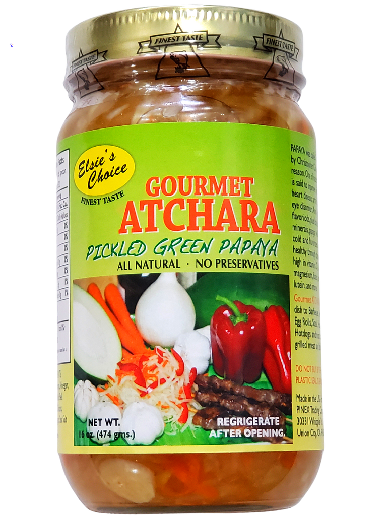 Finest Taste Gourmet Atchara (Pickled Green Papaya) 16oz (474g)