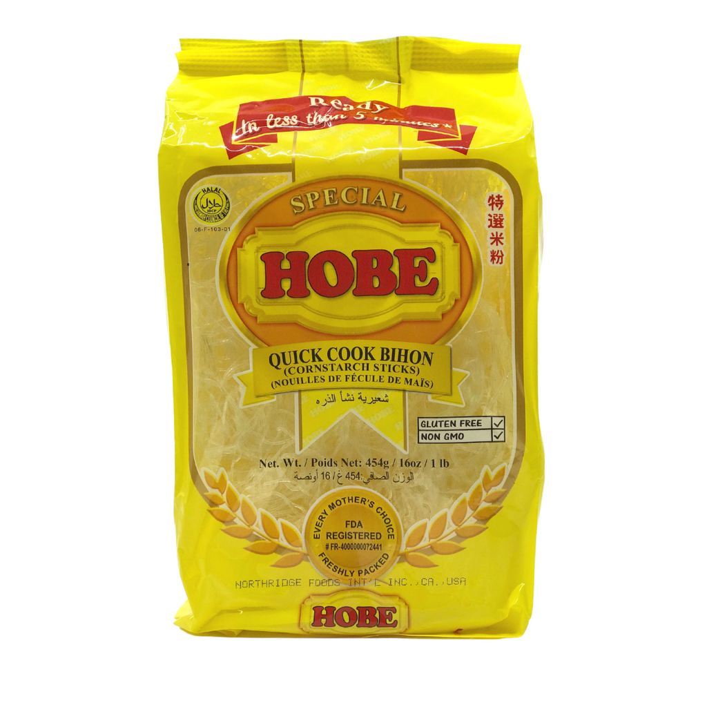 Hobe Rice Hobe Special Bihon 16oz | Premium Filipino Rice Noodles for Pancit ...