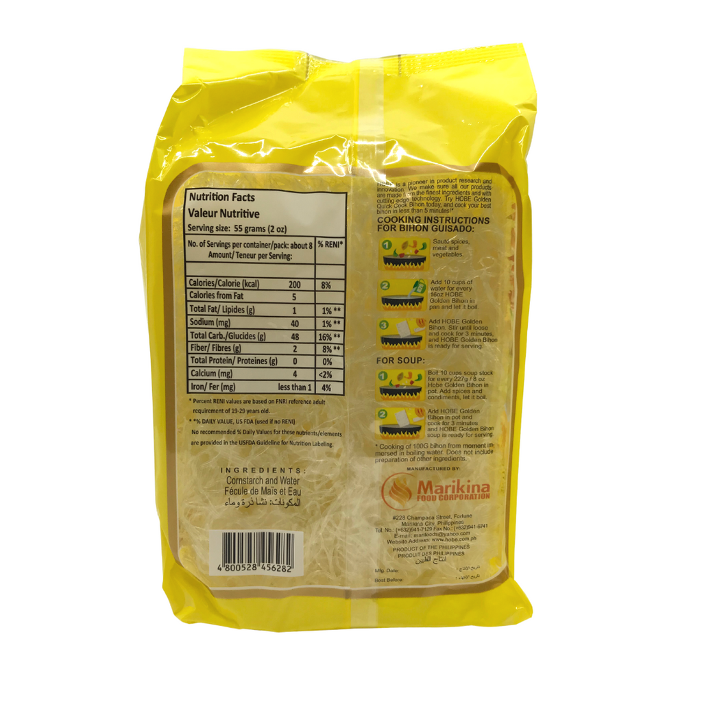 Hobe Rice Hobe Special Bihon 16oz | Premium Filipino Rice Noodles for Pancit ...