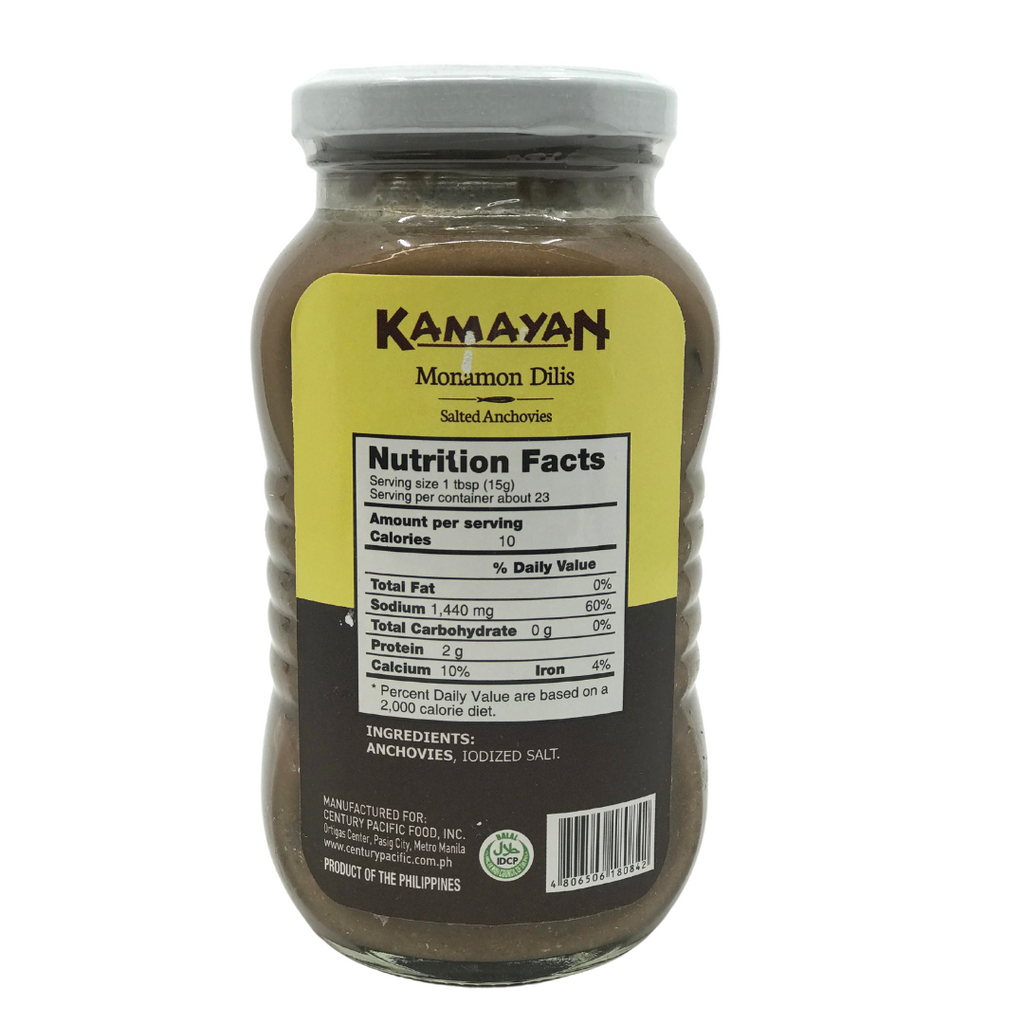 Kamayan MONAMON DILIS (Salted Anchovies) 12oz (340g)