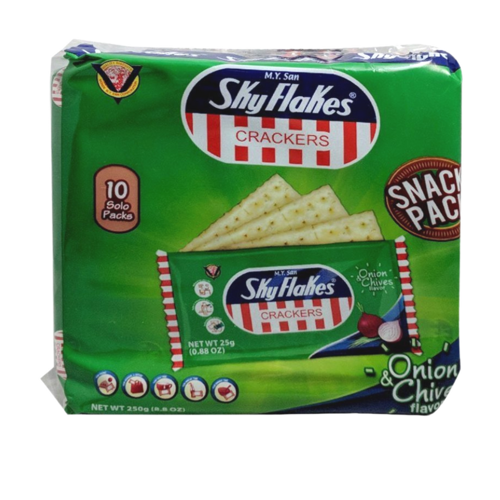 M.Y. San SkyFlakes Onion & Chives (POUCH) 8.8oz (250g)
