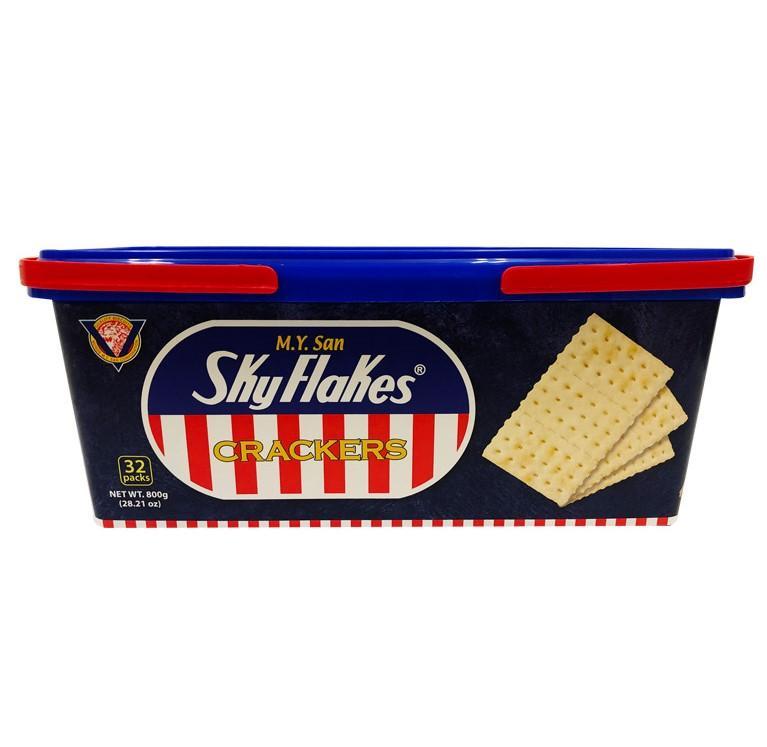 M.Y. San Skyflakes Crackers PLAIN (TUB) 28.21oz (800g)