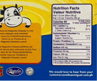 Magnolia Cheezee Cheddar Cheese Block SMALL 5.82oz (165g)