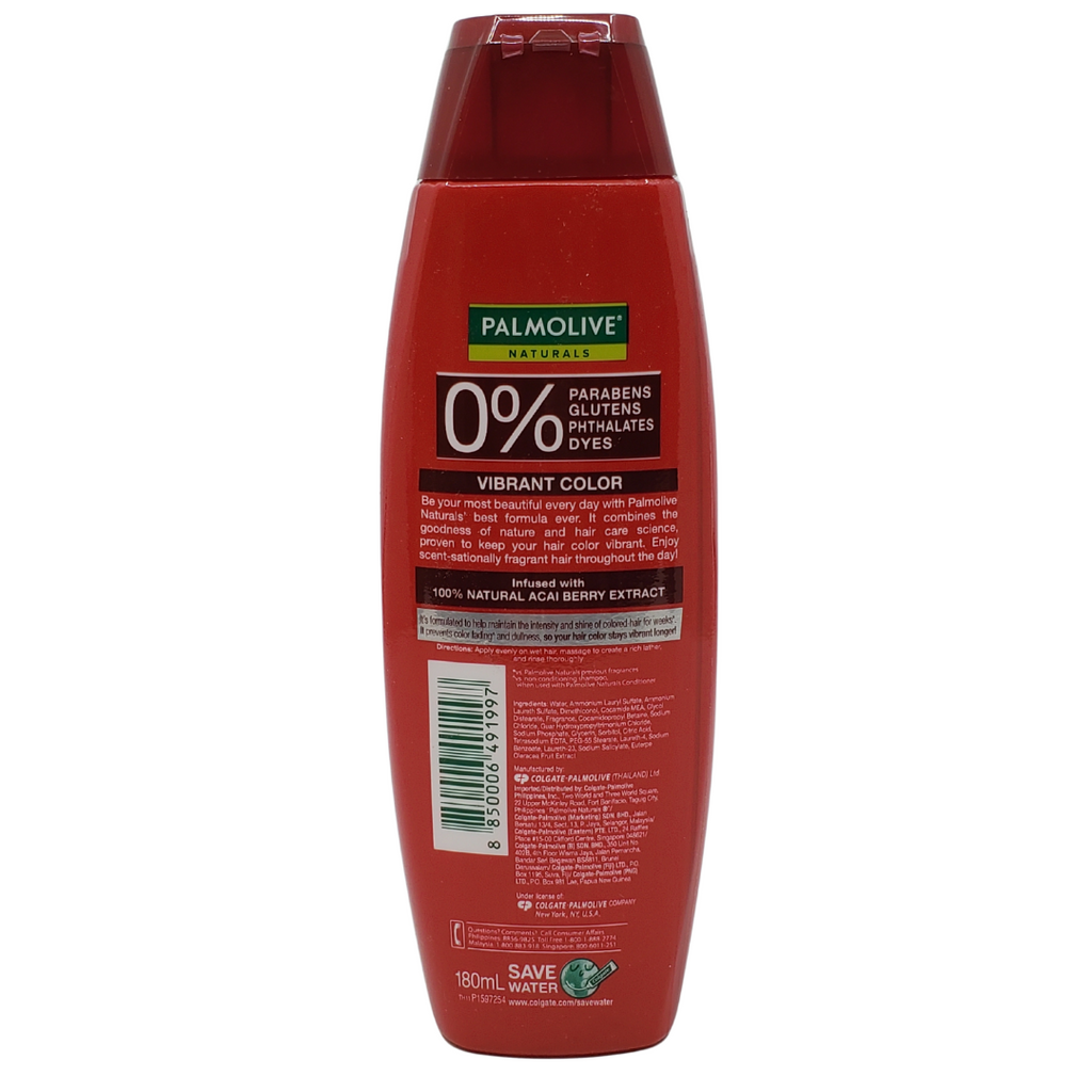Palmolive Natural Shampoo(Vibrant Color)(Maroon) 180mL