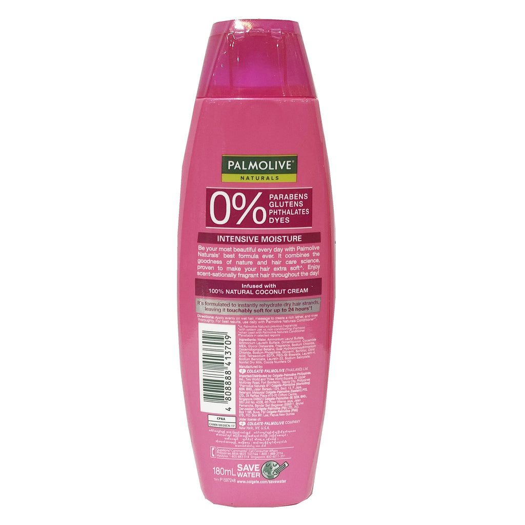 Palmolive Naturals Shampoo and Conditioner (PINK) INTENSIVE MOISTURE (COCONUT CREAM) 180mL
